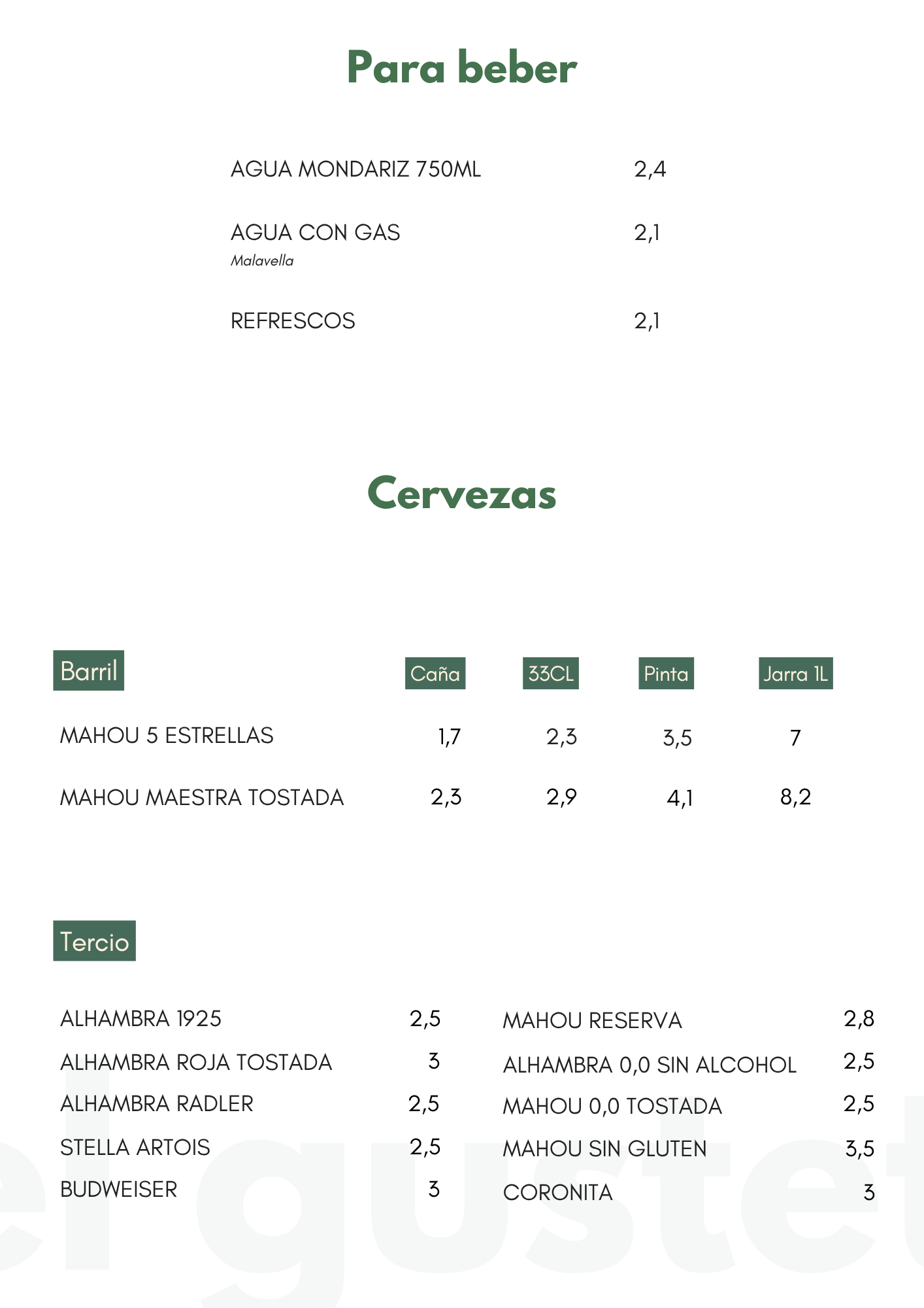 carta_el_gustet_bar_benetusser_valencia